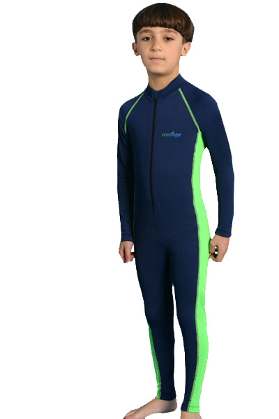 boys stinger suit navy lime 