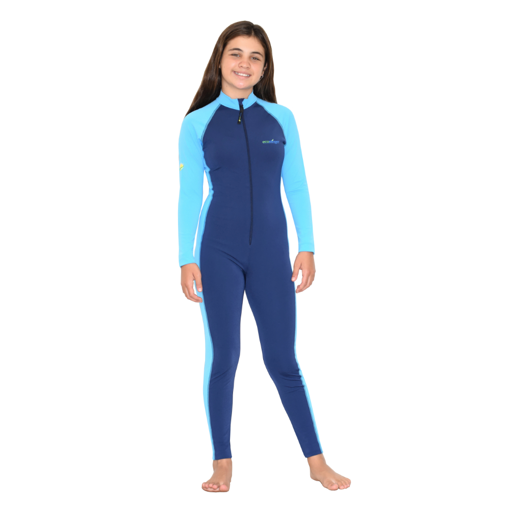 1-piece suit Long leg Swimwear Long sleeve Stingray UV Sun Protection Full Body Coverage UPF SPF Swimsuit for Boys /& Girls Sizes 10,12,14.