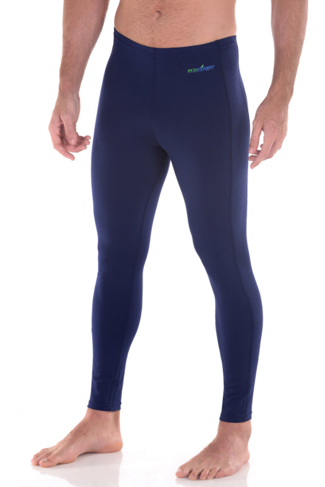 men swim leggings pants navy sun protection