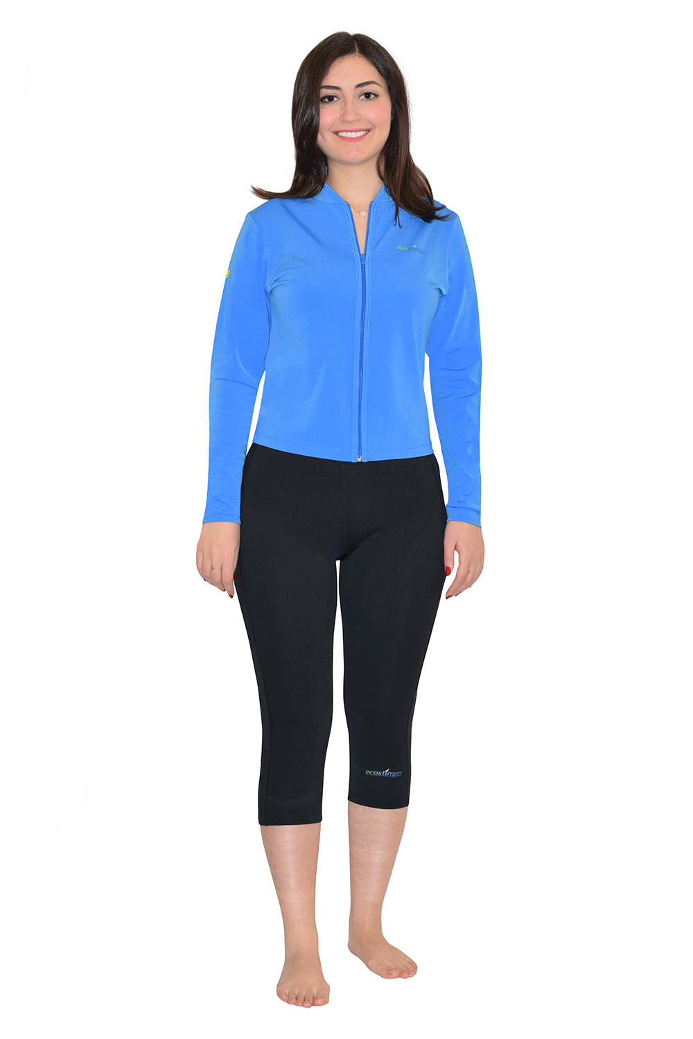 women beach sun clothing jacket and leggings